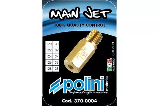 KIT GICLEUR PRINCIPAL POLINI POUR CARBU PWK ET POLINI CP 120-138